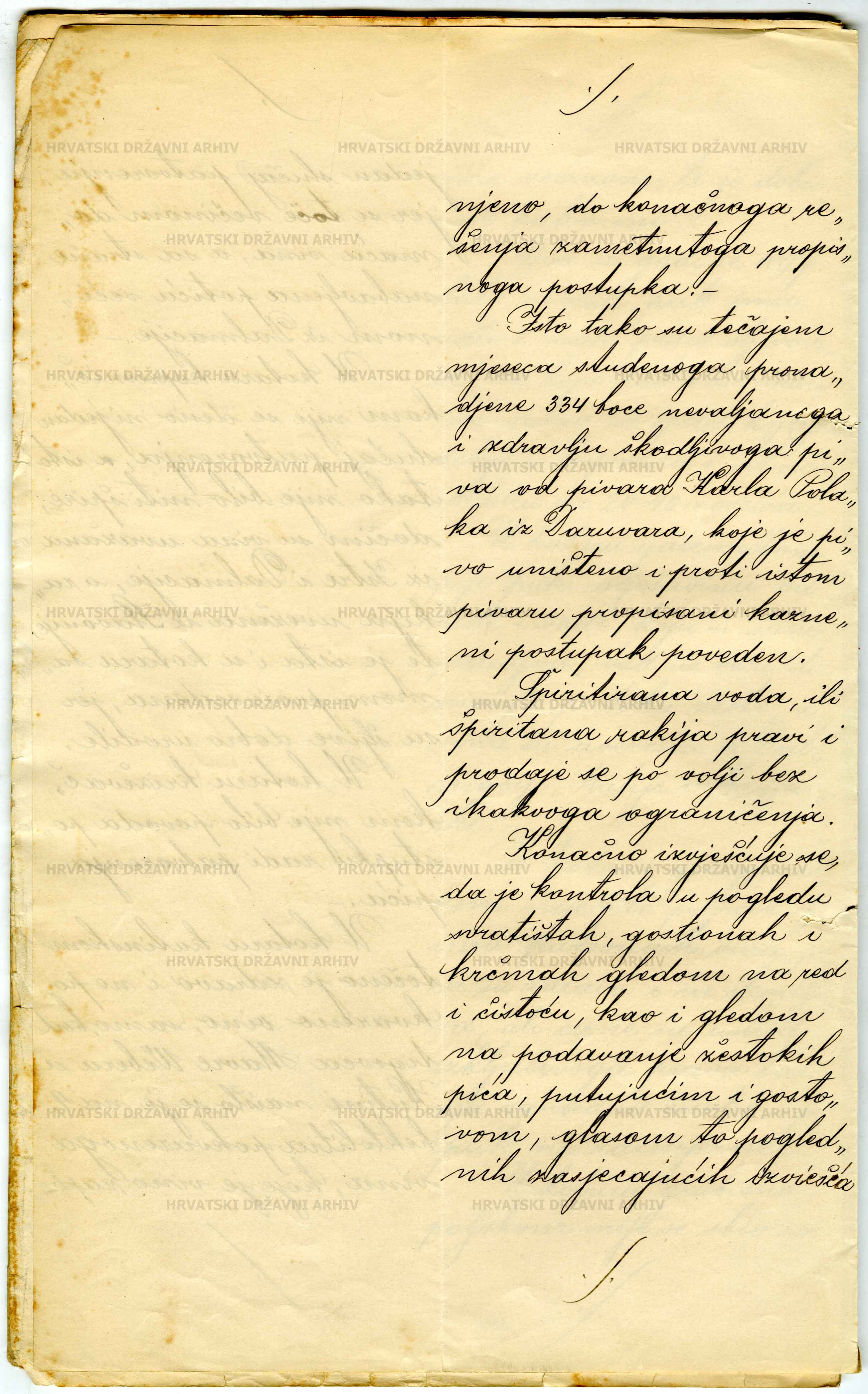 Županijska oblast u Bjelovaru – izvještaj o promicanju gospodarstva, 1898. - 6