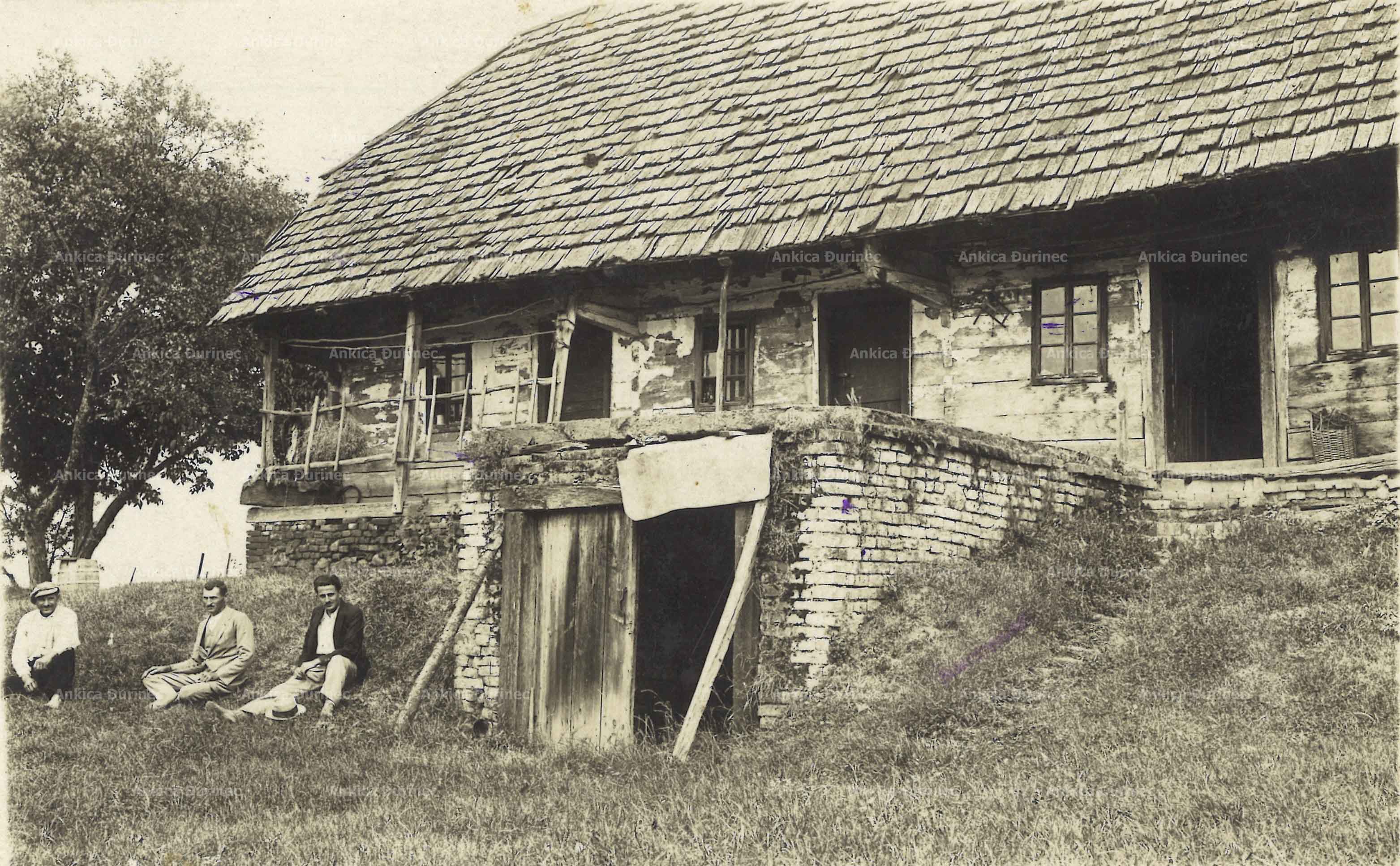 Fotografija kleti Hrvatske vinarske zadruge moslavačkih vinogradara iz Volodera, polovica 20. stoljeća